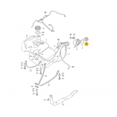 Крышка бензобака  VAG 7D0201551 Б/У