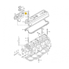 Крышка клапанная AAB гайка M6 VAG N90132606