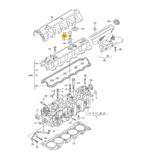 Крышка клапанная AAB гайка M6 VAG N90132606