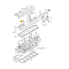 Крышка клапанная ACV болт М8x40 VAG N90666603