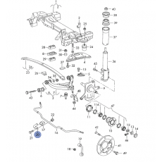 Скоба переднего стабилизатора VAG 2D0411055