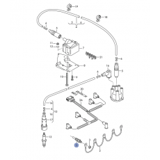 Свеча накала 2,5TDI ACV 9/95->> +LT BOSCH 0250202022