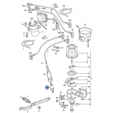 Свеча зажигания 91--> VAG 101000027AB