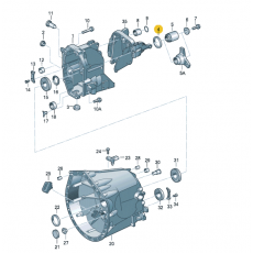 КПП cальник хвостовика VAG 0B7409189