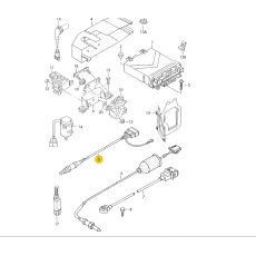 Лямбда-зонд 4 контактный (910 мм.) 2.5 BOSCH 0258003548