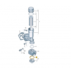 Масляный радиатор резинка VAG 038117070