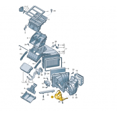 Мотор печки передний VAG 7E1819021C