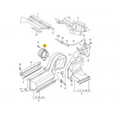 Мотор печки с кондиционером VAG 2D1959101A