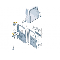 Накладка на петля распашной двери VAG 7H08274899B9