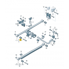Сайлентблок в рессору передний 50 VAG 2E0513371B