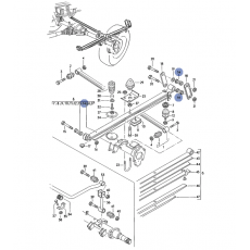 Сайлент блок в рессору 12мм болт VAG 291511181