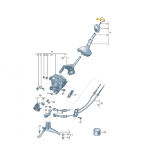 Наклейка на ручку КПП 5-ст КПП VAG 7E0711144G9B9