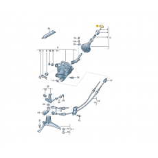 Наклейка на ручку КПП 6-ст КПП VAG 7E0711144H9B9