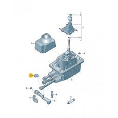 Рычаг переключения передач малый стопор VAG N90815903