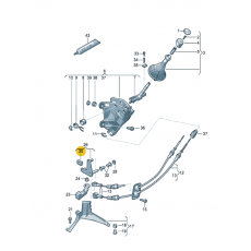 Рычаг переключения передач малый втулка VAG 7H0711550