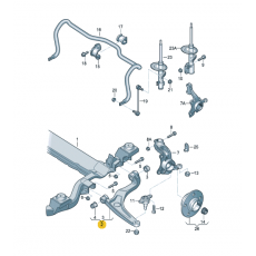Рычаг передний R VAG 7H0407152F Б/У