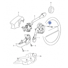Ручка переключения света + дворников болт VAG 321953573