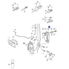 Ручка передний двери правая наружная с ключами VAG 701837206