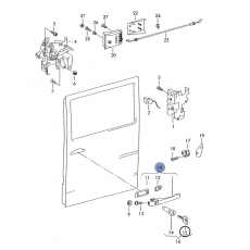 Ручка двери сдвижной VAG 2D1843704