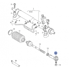 Рулевой наконечник D=16 L MOOG VO-ES-8216