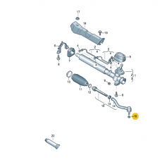 Рулевой наконечник гайка M12 VAG N90635001