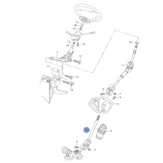 Рулевой карданчик нижний VAG 7D0422751A Б/У