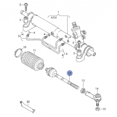 Рулевая тяга с ГУР L / R TRW JAR558