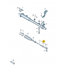 Рулевая тяга наконечник L VAG 7L0422803D