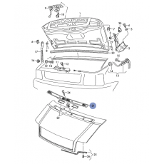 Решетка на капот VAG 2D081910301C