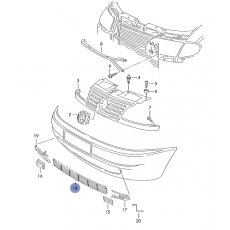 Решетка в бампер POLCAR 955027