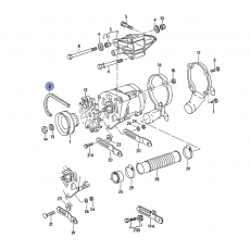 Ремень генератора 70-P-032339(08/92)>>12/94 VAG 074903137AJ