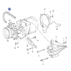 Ремень генератора 70-P-032339(08/92)>>12/94 CONTITECH AVX13X1125