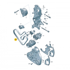 Ремень генератора с кондиционером VAG 03L903137AC