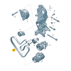 Ремень генератора с кондиционером VAG 03L903137AC