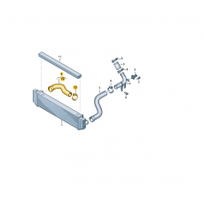 Шланг охладителя надува воздуха VAG 2E0145856E