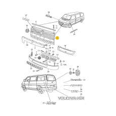 Решетка радиатора TYG VW07013GBZ