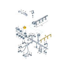 Жгут проводов для свечей накала 1.9 BRR BRS VAG 038971782C