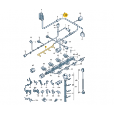 Жгут проводов для свечей накала 1.9 BRR BRS VAG 038971782C