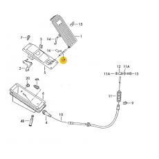 Педаль газа ось VAG 211721629