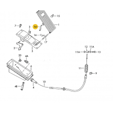 Педаль газа ось VAG 281721609A