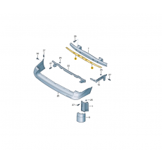 Пенный наполнитель задний бампер VAG 7H0807252