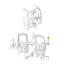 Петля двери распашной левая верхняя VAG 701827151A Б/У