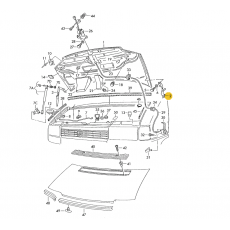 Петля капота L >>93  VAG 701805383A Б/У
