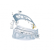 Петля капота R VAG 7H0823302D Б/У
