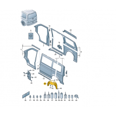 Подкрылок задний R VAG 7E0810972A Б/У