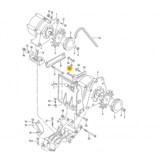 Подушка двигателя болт М8x20 VAG N01024016