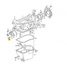 Подушка двигателя болт М8x20 VAG N01024016