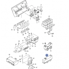 Реле вентилятора радиатора с кондиционера VAG 701919506A Б/У