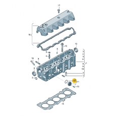 Резиновое кольцо под патрубок VAG 037121687