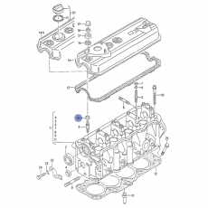 Резинка шпильки клапанной крышки низ все моторы VAG 028103532A